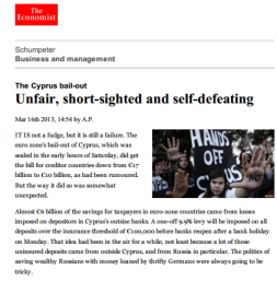 Th Economist Cyprus bailout